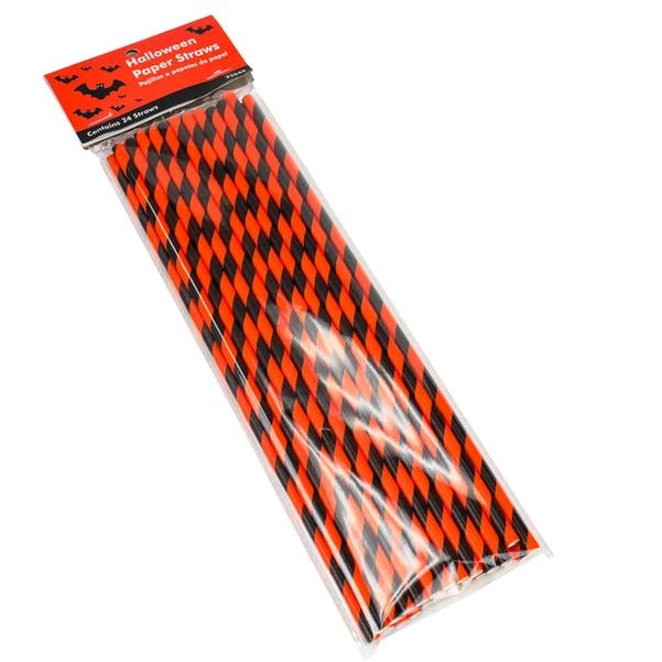 Halloween Paper Straws - 25 Count (Case of 144)