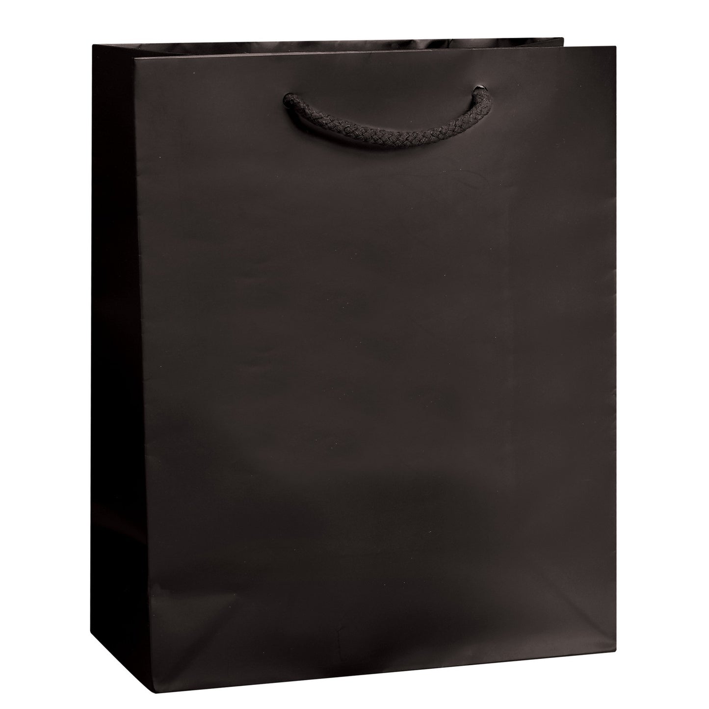 Matte Laminated Euro Tote Bag w/ Macrame Rope Handles (8"x4"x10")