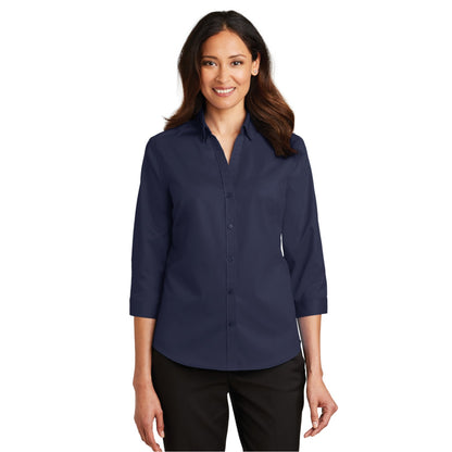 Ladies 3/4-Sleeve SuperPro Twill Shirt