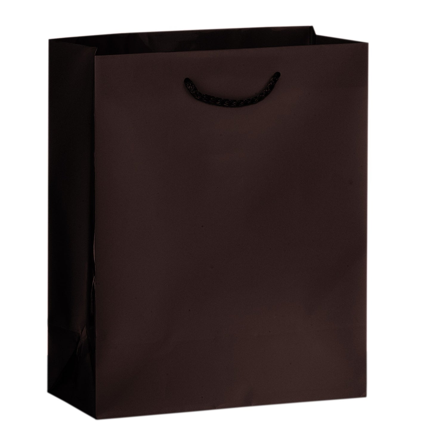 Matte Laminated Euro Tote Bag w/ Macrame Rope Handles (8"x4"x10")