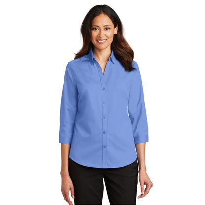 Ladies 3/4-Sleeve SuperPro Twill Shirt