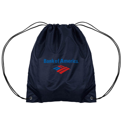 14.5x17.5 210D Polyester Drawstring Backpack