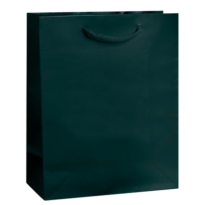 Matte Laminated Euro Tote Bag w/ Macrame Rope Handles (8"x4"x10")