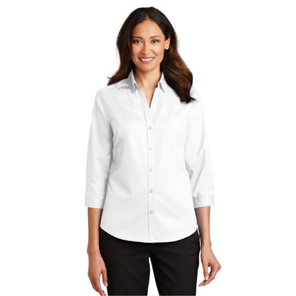 Ladies 3/4-Sleeve SuperPro Twill Shirt