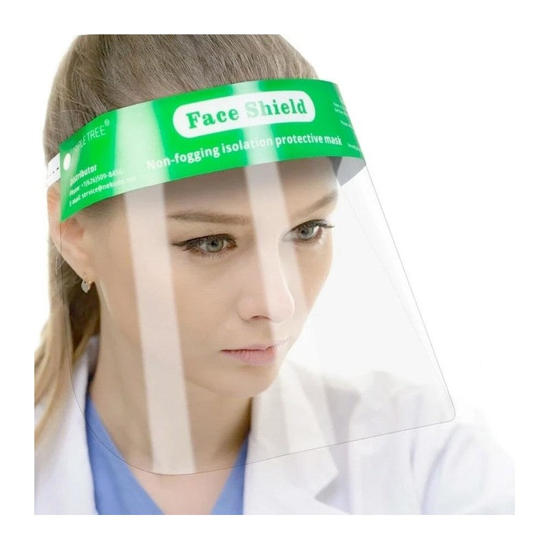 Green Disposable Anti-Fog Face Shield