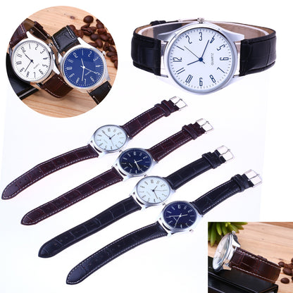 Unisex Leather Band Watch