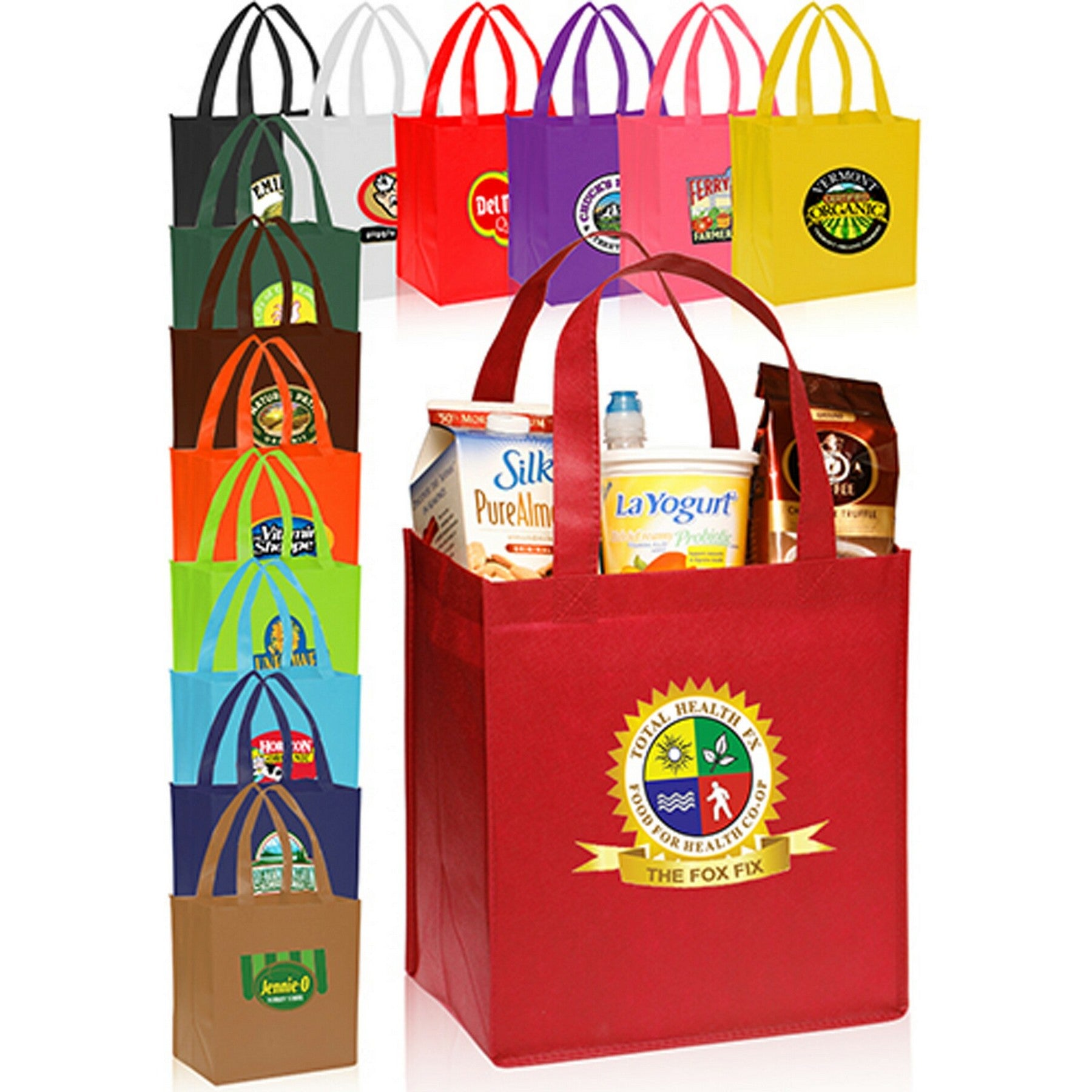 Value Non-woven Grocery Tote Bags (12