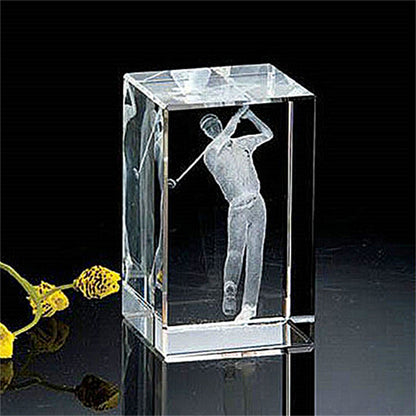 3D Golf Crystal Craft