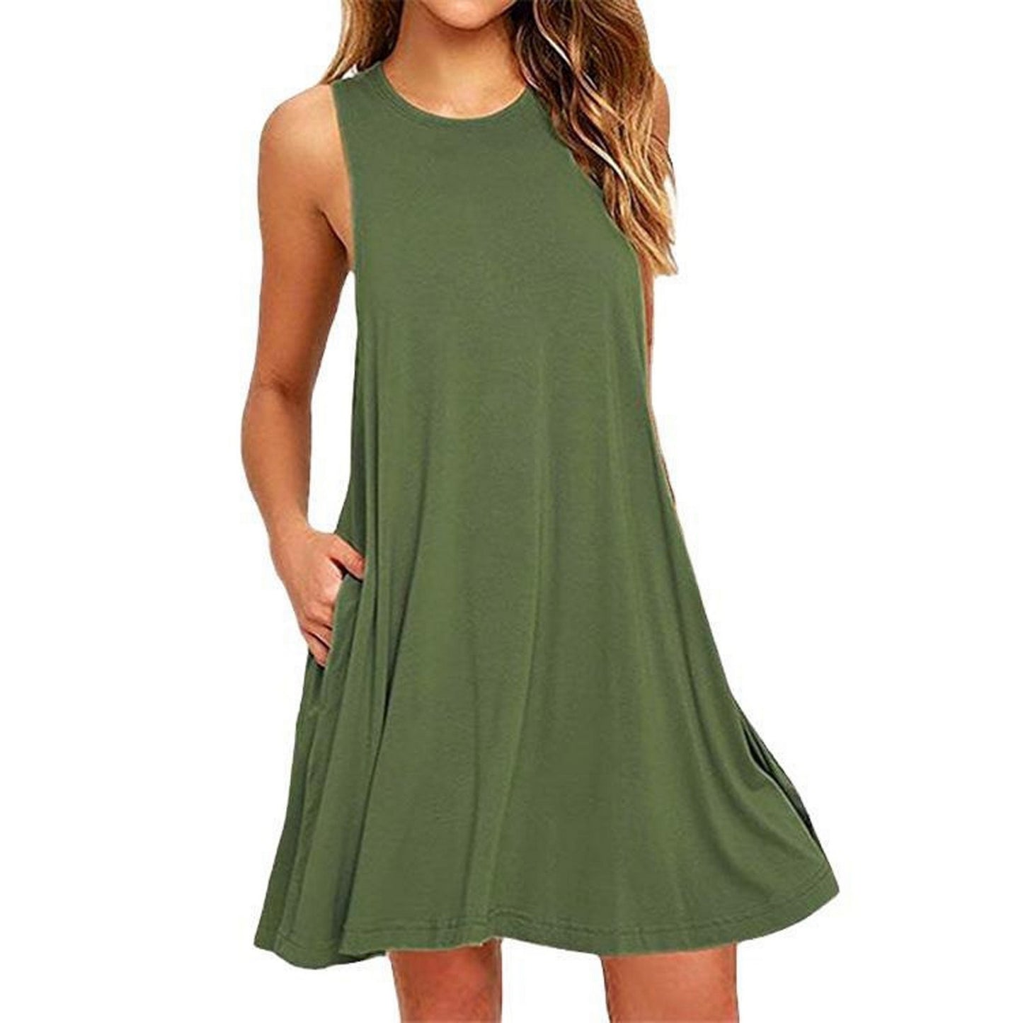 Sleeve A-line Dress