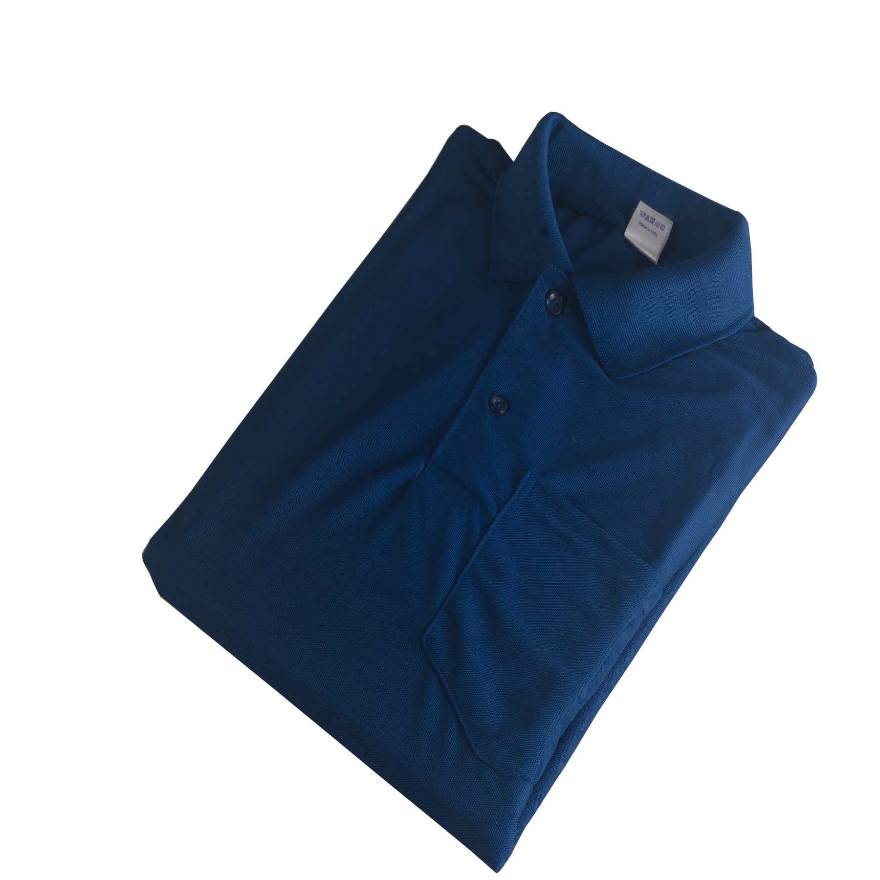 Steel Blue Short Sleeve Polyester Polo T-Shirt