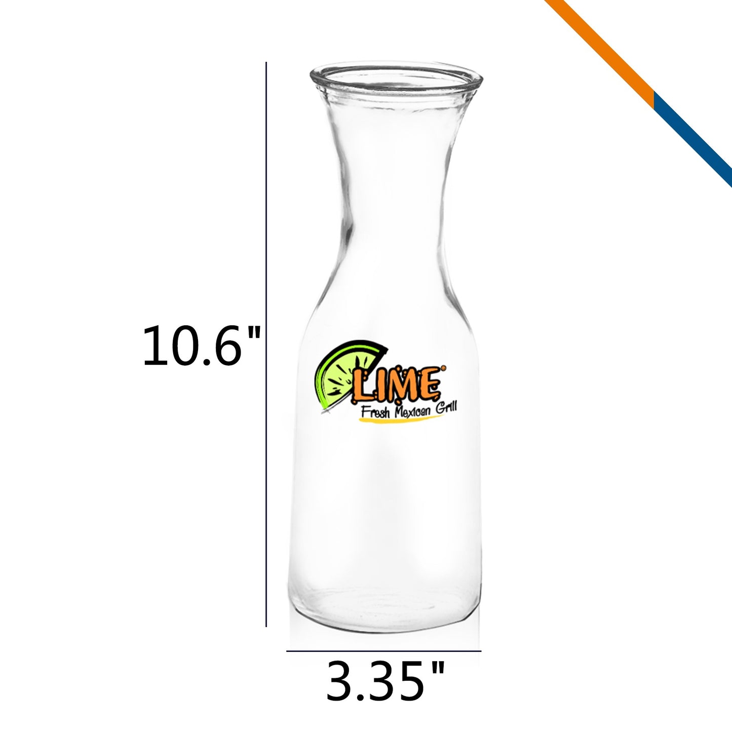 Vano Glass Carafes - 34 Oz.