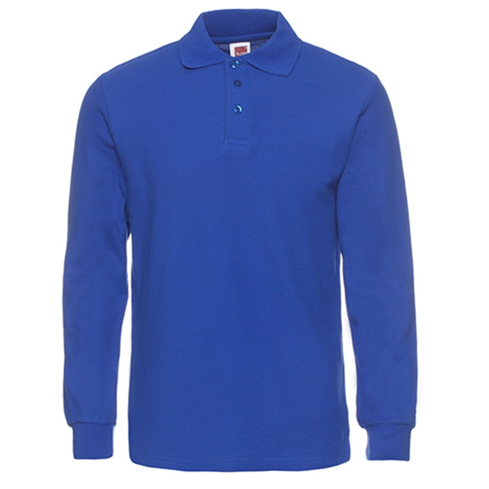 Ribbed Cuffs Custom Long Sleeve Polo Shirt