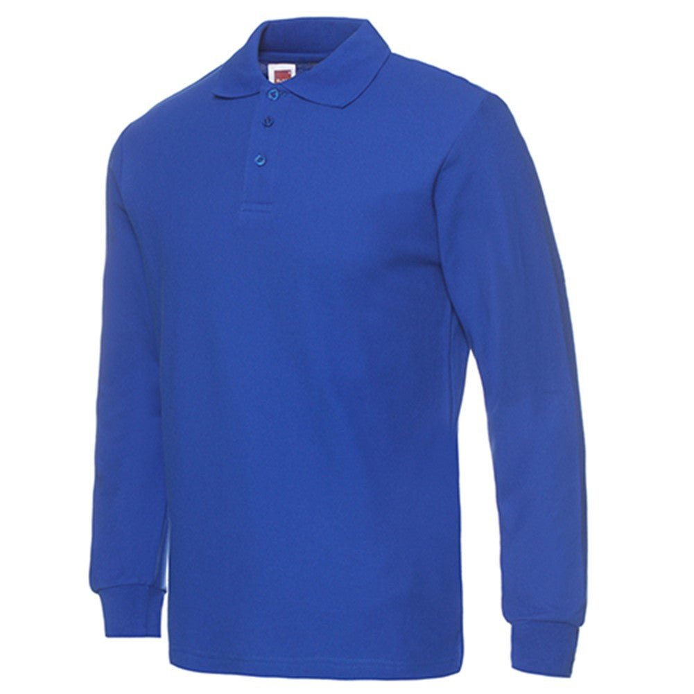 Ribbed Cuffs Custom Long Sleeve Polo Shirt