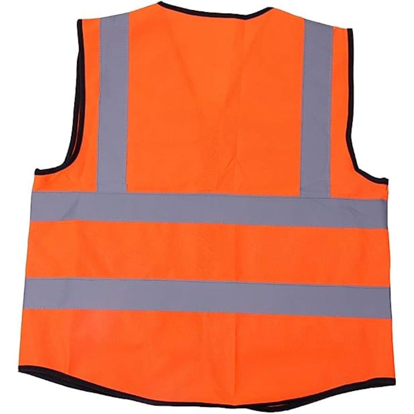 Mesh Hi Vis Class 2 Reflective Tape Safety Zipper Vest With Pockets