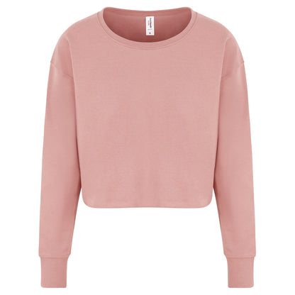 ALL WE DO is Ladies' Cropped Pullover Sweatshirt