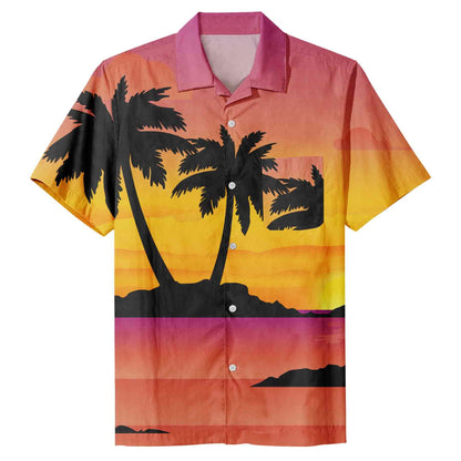 Mens Hawaiian Short Sleeve Casual Button Down Tropical Beach Shirt