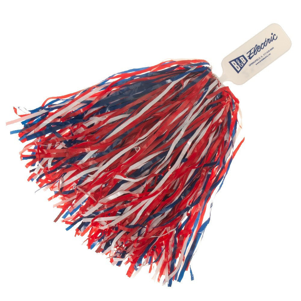 500-Streamer Solid Paddle Handle Pom Poms