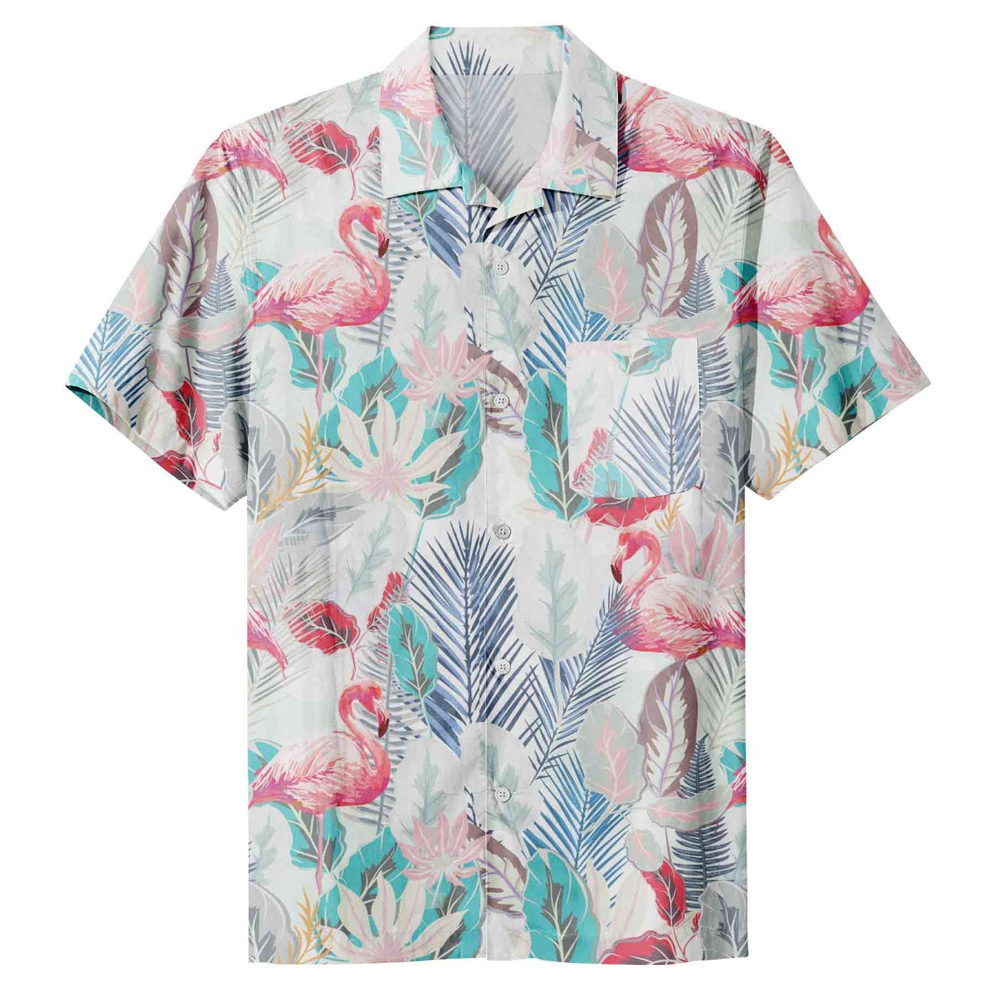 Mens Hawaiian Short Sleeve Casual Button Down Tropical Beach Shirt