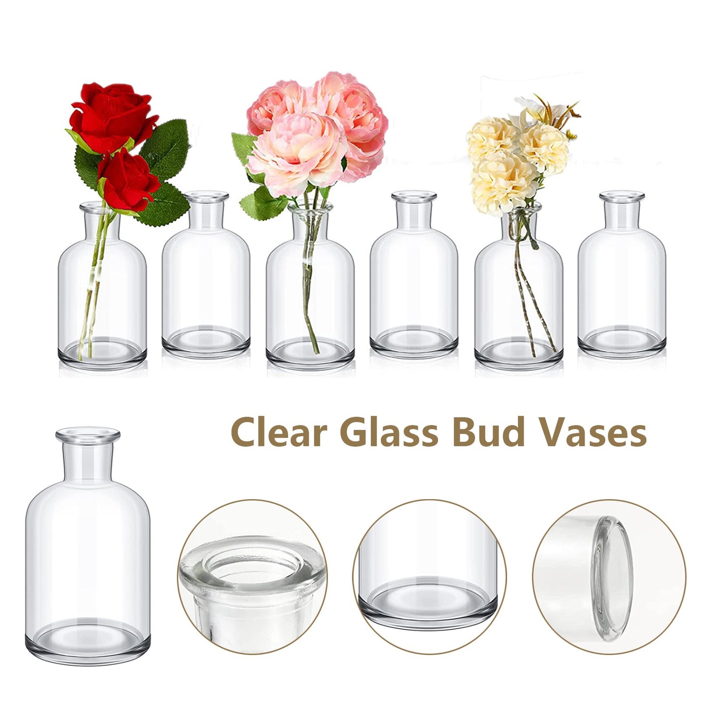 Clear Glass Bud Vase