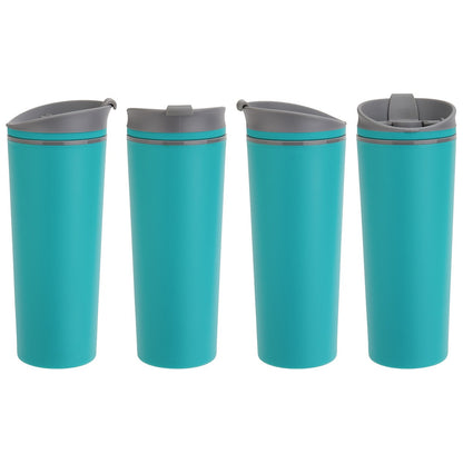 Commuter 17 oz Double Wall Polypropylene Tumbler with Flip Top Closure