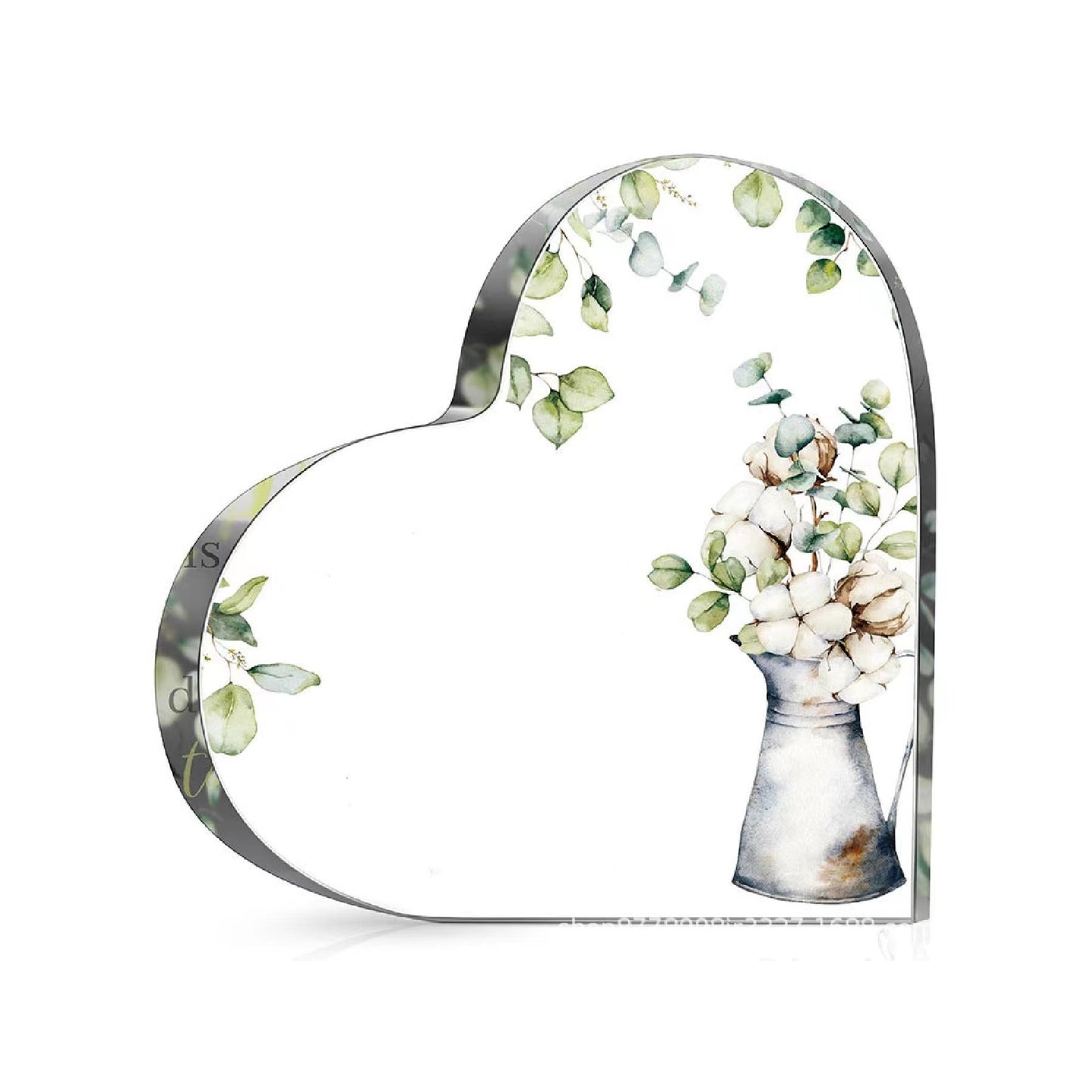 Acrylic Heart Gift Keepsake/Award (direct import)