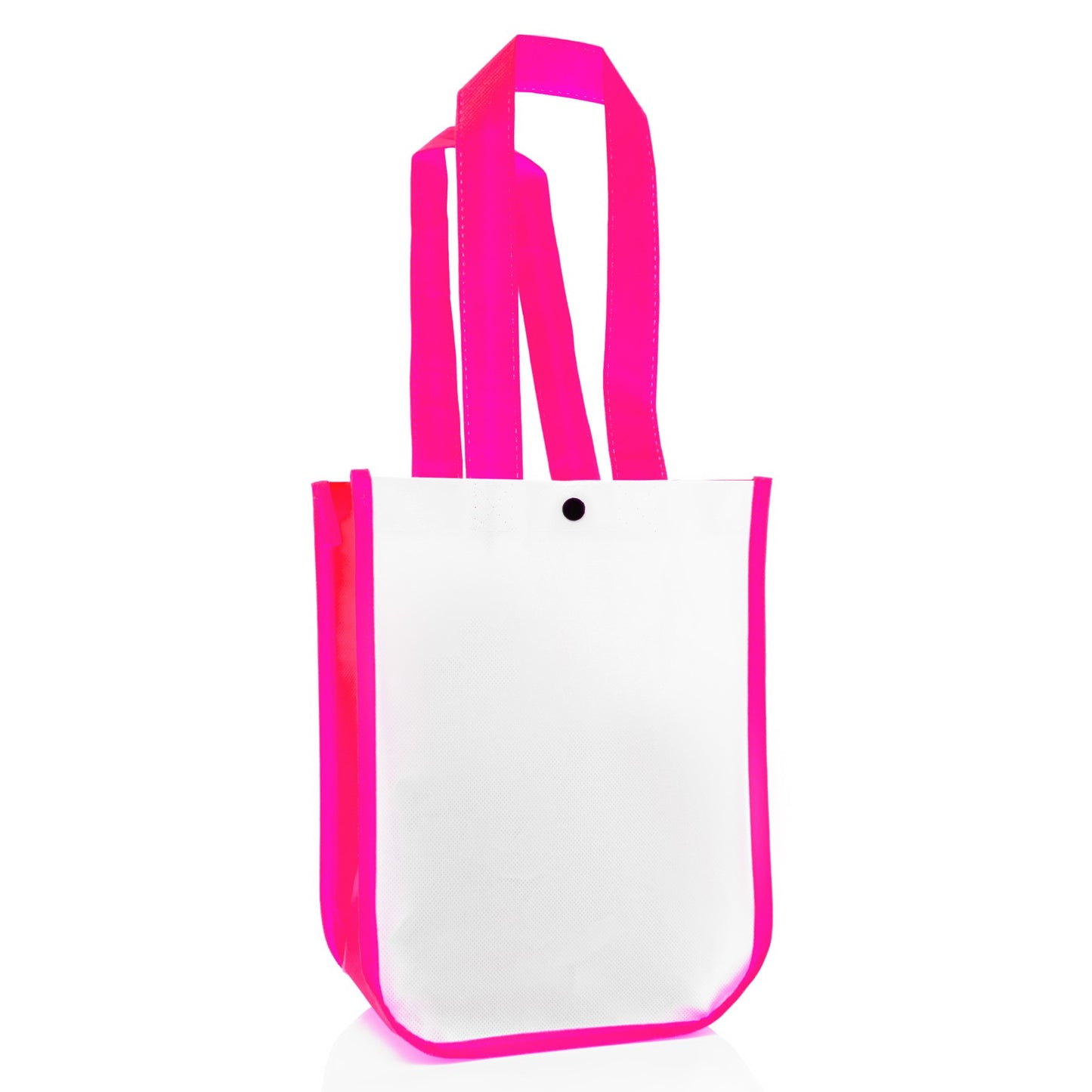 Fashion Tote Bag with Snap Closure Gloss Finish 110 gsm 8.5"W x 11.25"h x 4"G