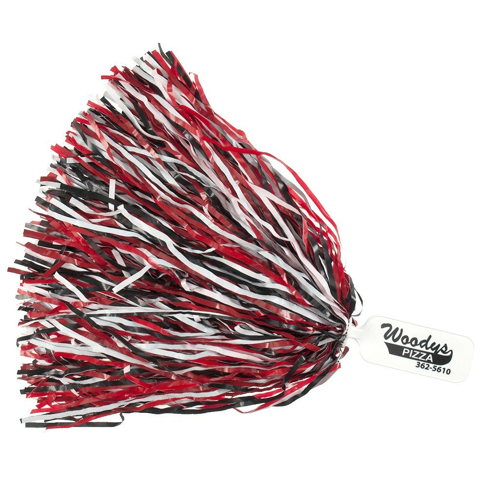 500-Streamer Solid Paddle Handle Pom Poms