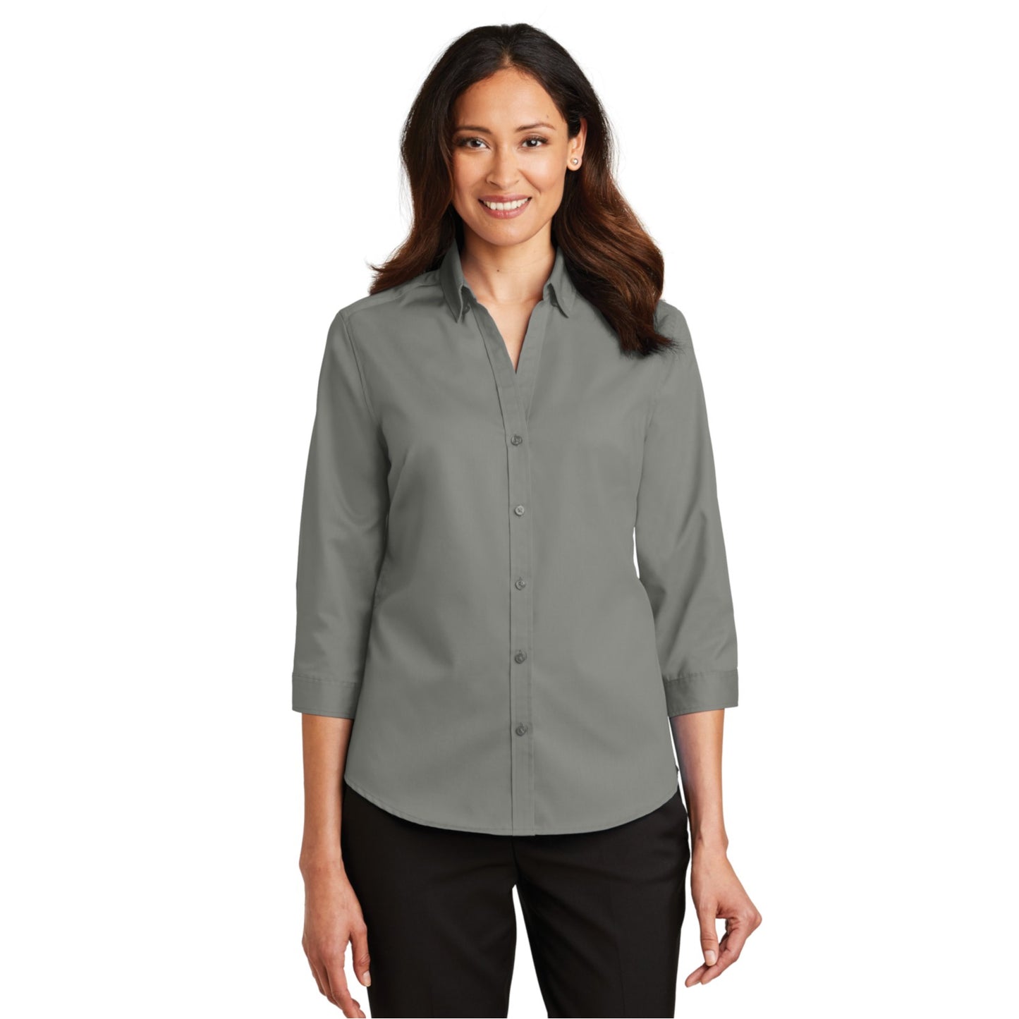 Ladies 3/4-Sleeve SuperPro Twill Shirt