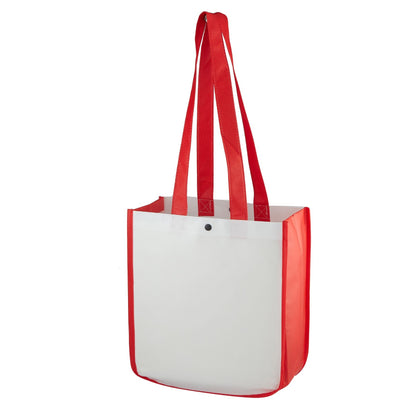 Fashion Tote Bag w/19.5" handle & Plastic Snap Closure