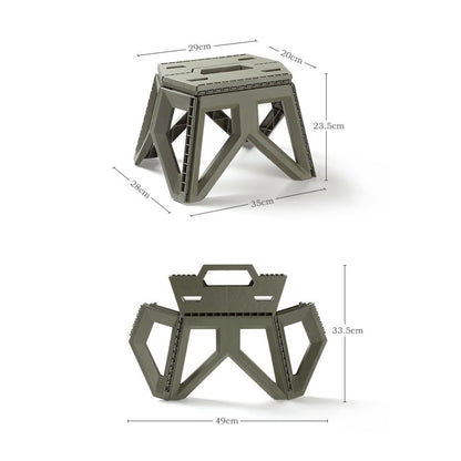 Thick Plastic Portable Folding Stool for Outdoor Activities