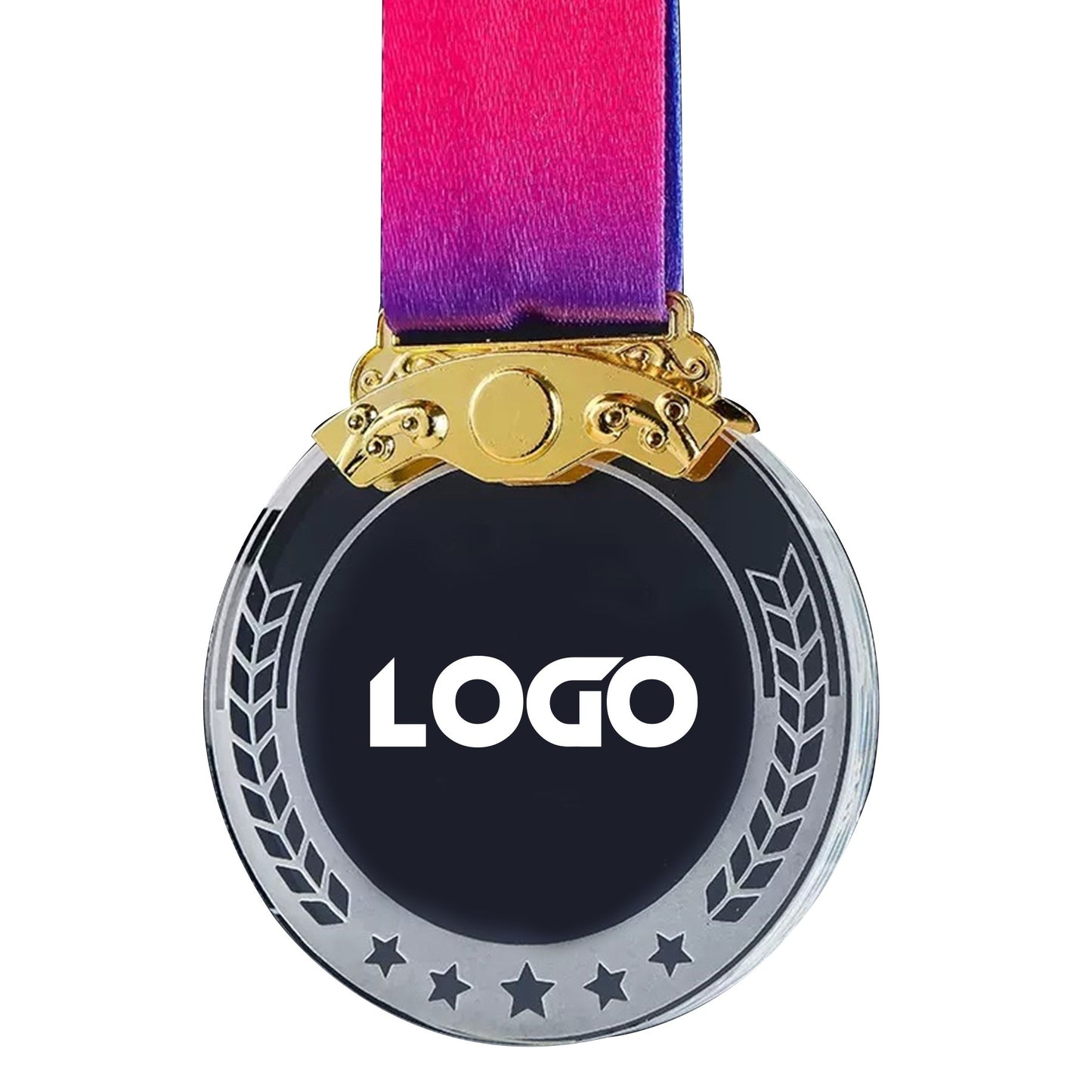 Round Shape Crystal Hanging Medal Trophy