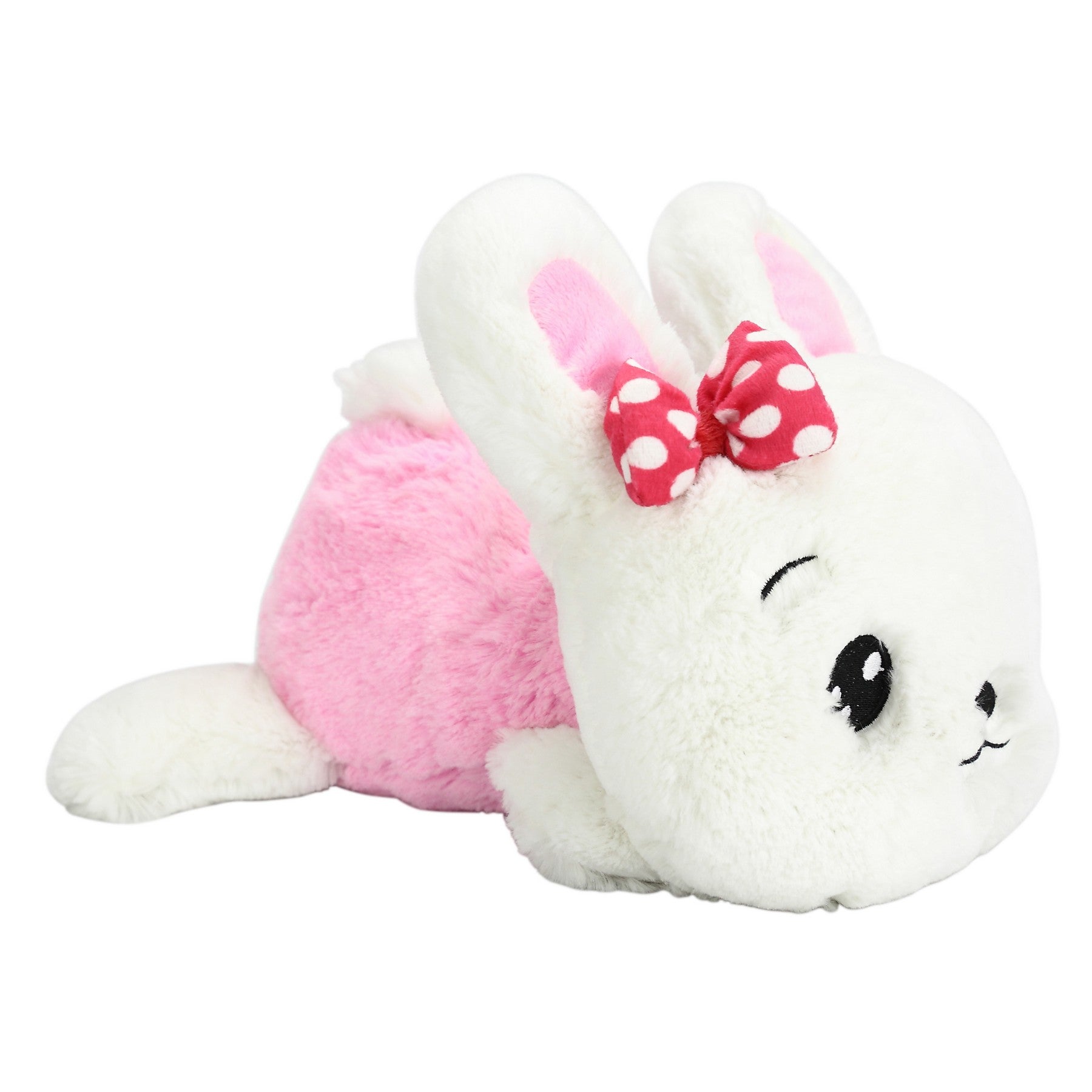 The Snuggle Bunny, A Cozy Rabbit in Pink and White Tones