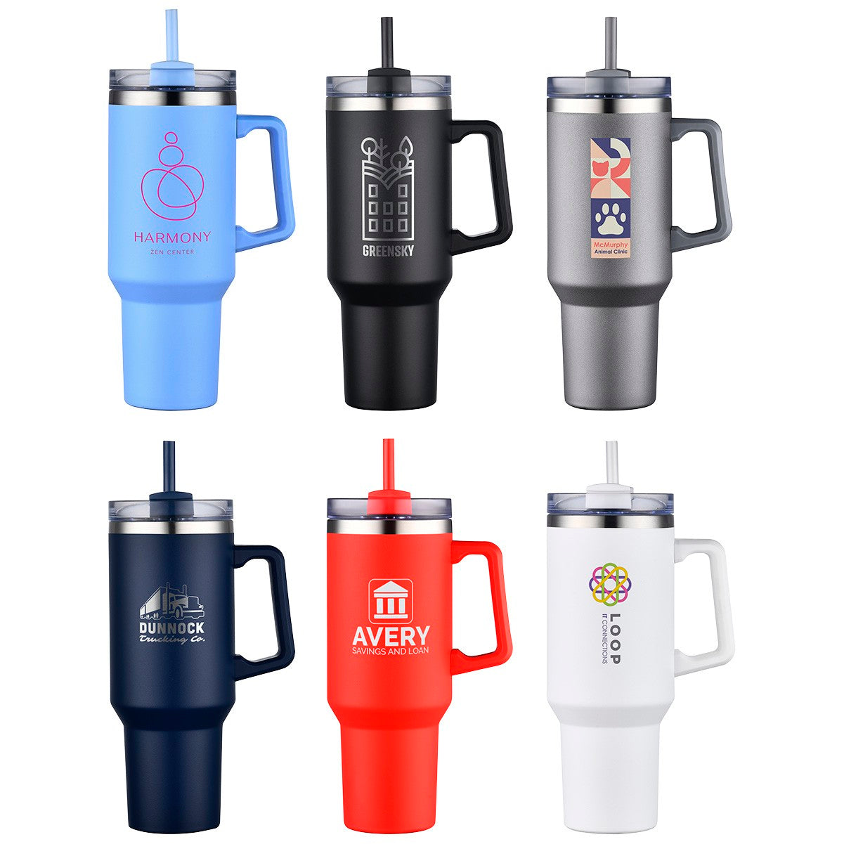 Genoa 40 Oz. Vacuum Insulated Travel Mug with Straw