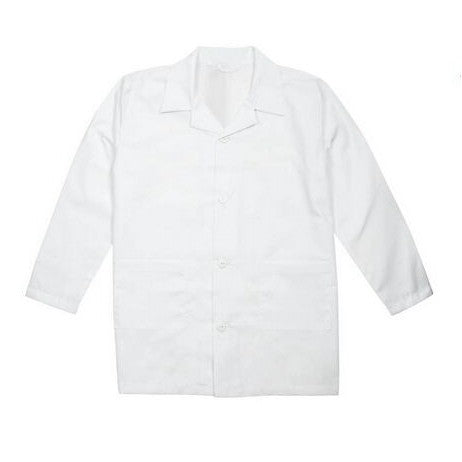 Youth Poplin Lab Coat w/ Long Sleeves