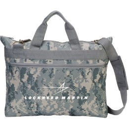 Digital Camouflage Gray Briefcase