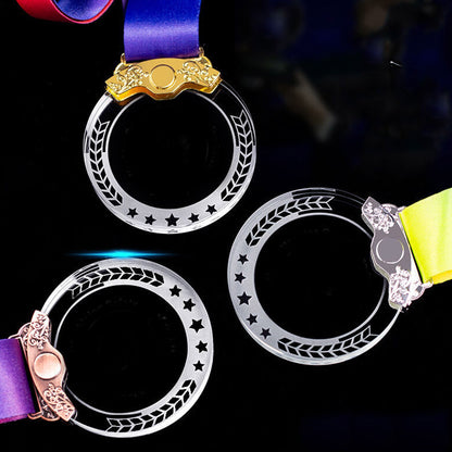 Round Shape Crystal Hanging Medal Trophy