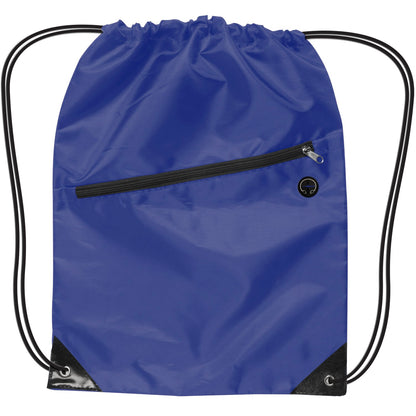 Drawstring Backpack w/ Zipper