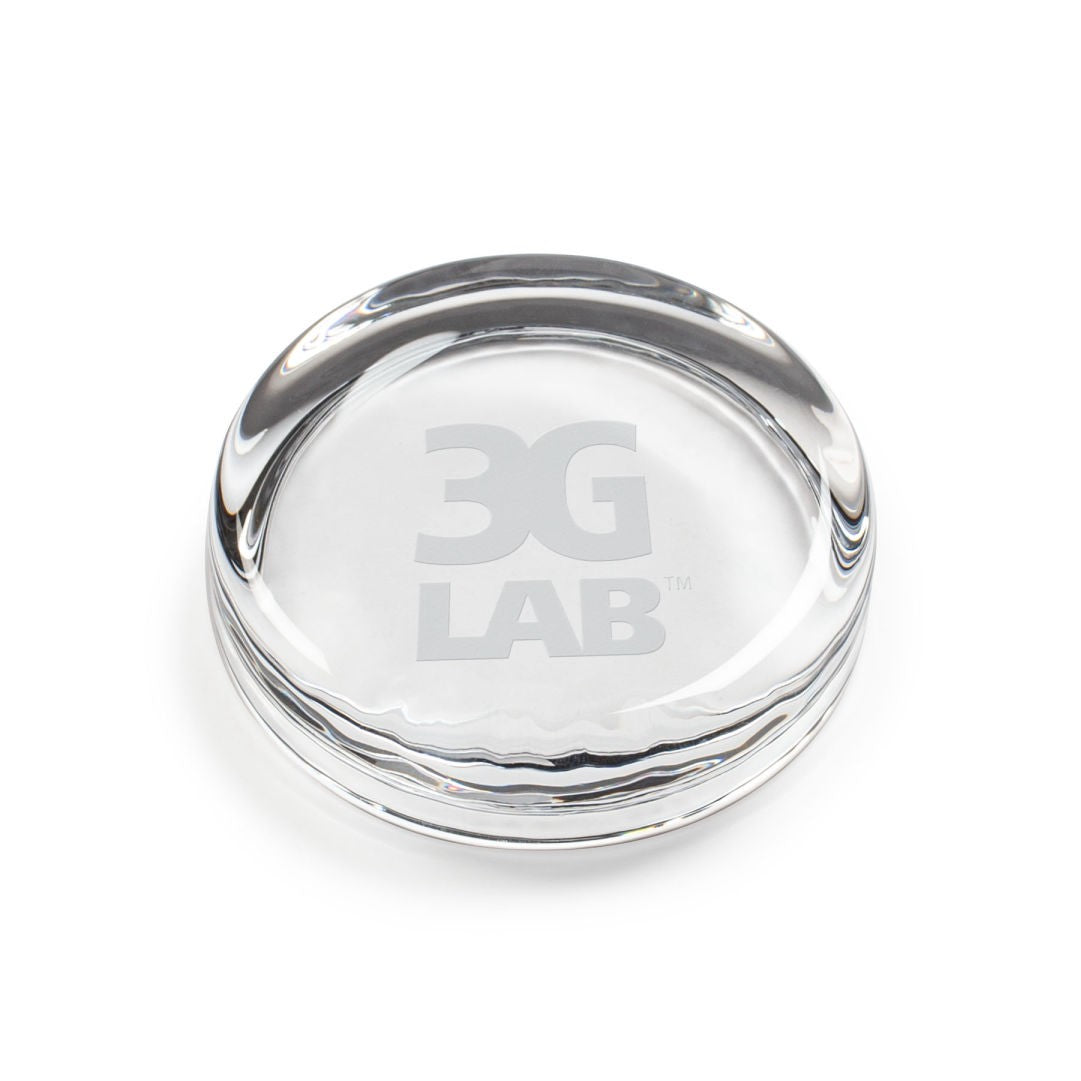 Flat Round Paperweight- 3½