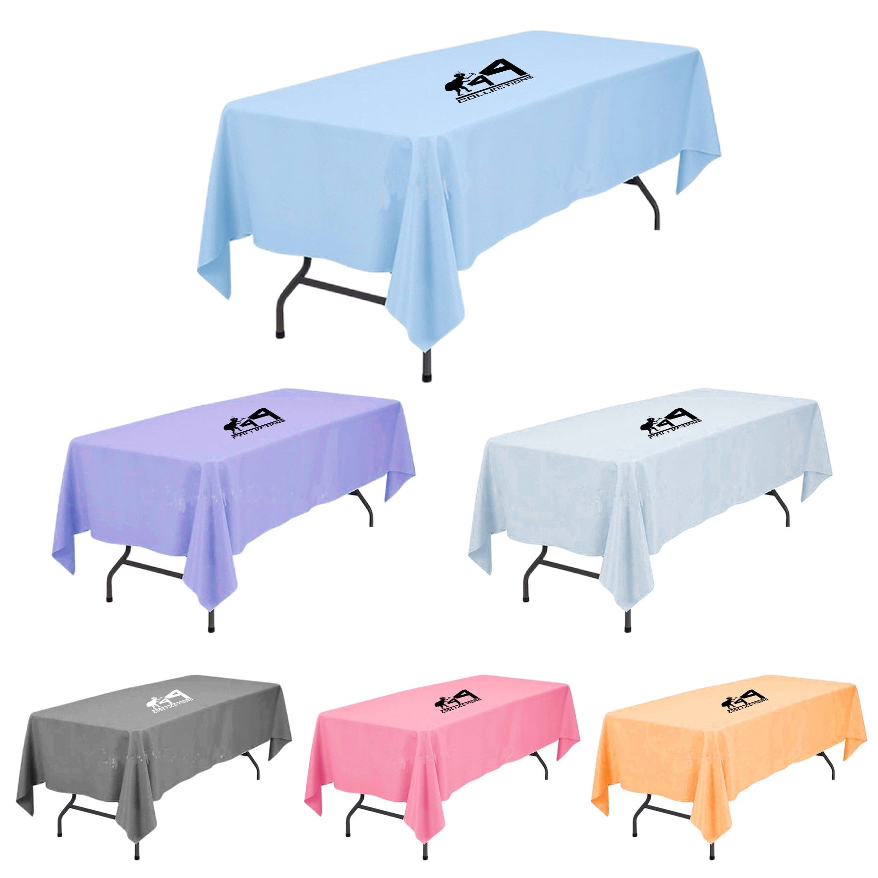 Solid Disposable Rectangular Tablecloth