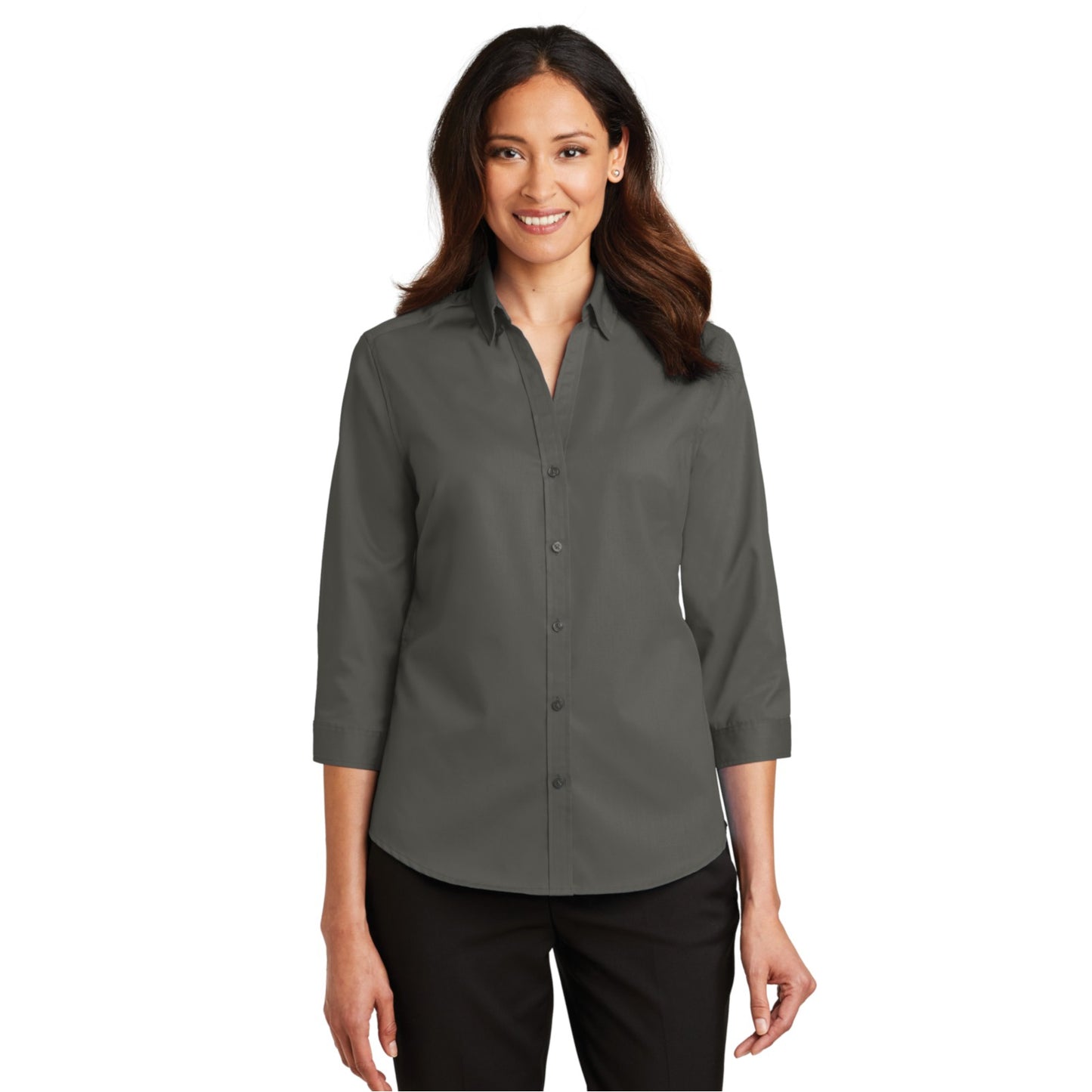 Ladies 3/4-Sleeve SuperPro Twill Shirt