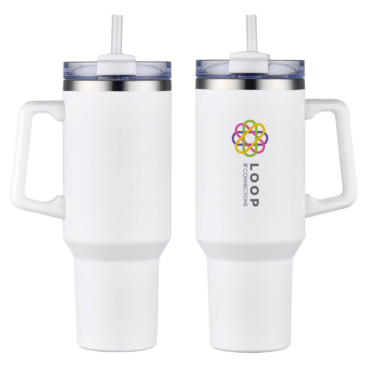 Genoa 40 Oz. Vacuum Insulated Travel Mug with Straw