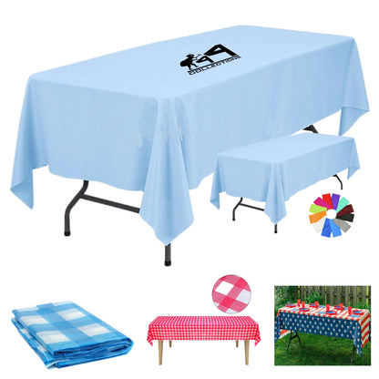 Solid Disposable Rectangular Tablecloth