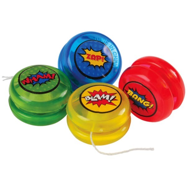 Comic Yo-Yos - Assorted, 324 Count (Case of 27)