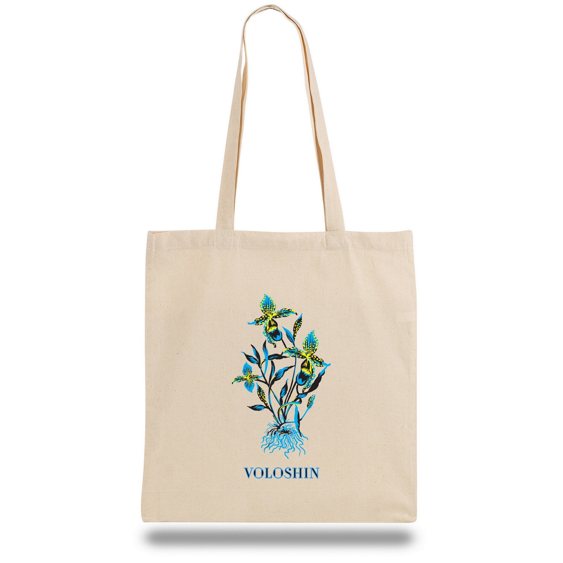 Organic Natural Canvas Convention Tote Bag with Shoulder Strap - Full Color Transfer (15