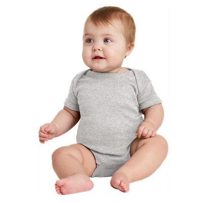 Infant Short Sleeve Baby Rib Bodysuit