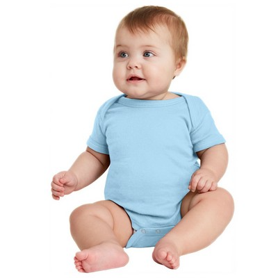 Infant Short Sleeve Baby Rib Bodysuit