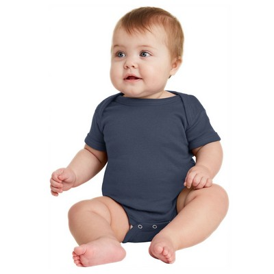 Infant Short Sleeve Baby Rib Bodysuit