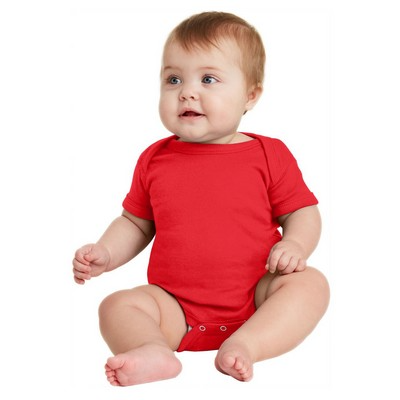 Infant Short Sleeve Baby Rib Bodysuit