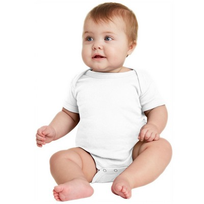 Infant Short Sleeve Baby Rib Bodysuit