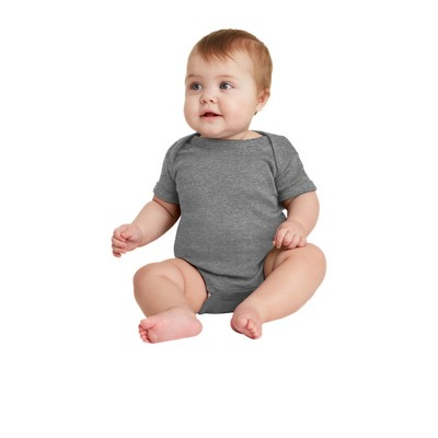 Infant Short Sleeve Baby Rib Bodysuit